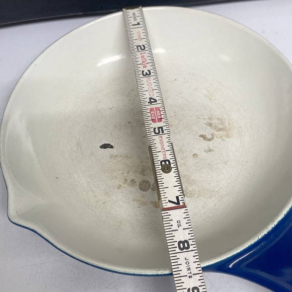 Copco Sauté Pan 8" Pan Skillet Cast Iron Enamel Michael Lax Denmark Blue 109E - Picture 7 of 17